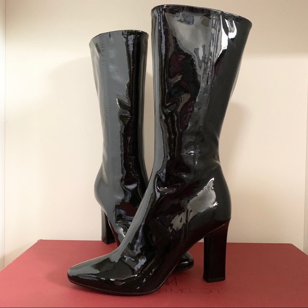 Tamara mellon patent boots Italy